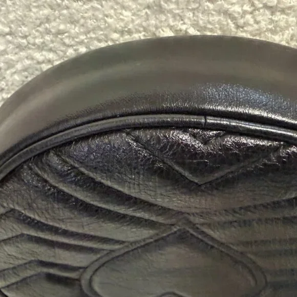 Authentic Gucci GG Marmont Matelassé Round Mini Bag – Black - Picture 9 of 11